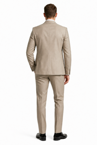 Champagne Modern Shawl Lapel Tuxedo Set – Wedding & Prom