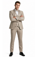 Champagne Modern Shawl Lapel Tuxedo Set – Wedding & Prom