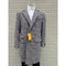 Men's Black and White Chesterfield Topcoat