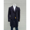 Men's Black Chesterfield Wool Overcoat