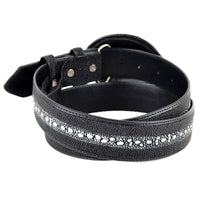 Cinto Vaquero de Mantarraya PC Original Color Negro CB-C111405