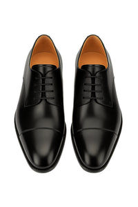 Mens Mezlan Republic Calfskin Cap Toe Blucher Dress Shoe in Tan