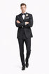 Mens Tiglio Black Tuxedo – Classic Formal Dinner Suit for Wedding, Prom and Black Tie Events