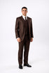 Classic Boy Suit 5 Piece Set Brown
