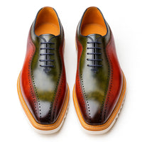 Carrucci Stylish Two-Tone Brogue Oxford