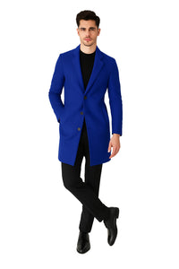 Royal Blue Peacoat - Mens Royal Blue Peacoat