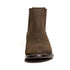 Los Altos Men's Toe Charro Short Boots Oval Nobuck Dark Tabacco - Nobuck Dark Tabacco