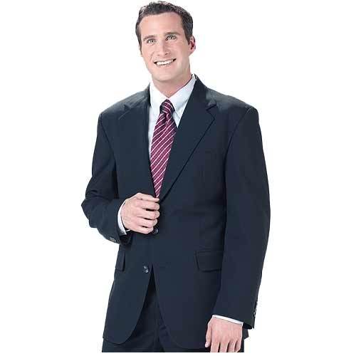 Mens 36 Long Suit - Size 36L Dark Navy Blue Suit