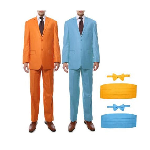 Halloween Packages Orange And Sky Blue Suit