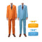 Halloween Packages Orange And Sky Blue Suit