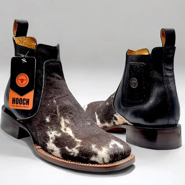 Mens Cowhide Short Cowboy Boots by Hooch