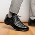 Marco_Di_Milano Crater Black: Luxury Leather Dress Shoe