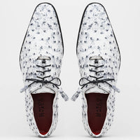 Marco Di Milano Criss Newspaper Leather Loafers