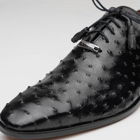 Marco Di Milano Criss Black Ostrich Quill Dress Shoe Oxfords
