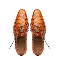 Marco Di Milano Olivieri Brandy Leather Dress Shoe