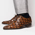 Marco_Di_Milano Olivieri: Clear Brown Leather Dress Shoe