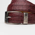 Marco_Di_Milano Silvio Belt Wine Luxury Leather Shoe