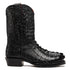 Marco Di Milano Marlboro Black Hornback Crocodile Tail Tractor Sole Cowboy Boots