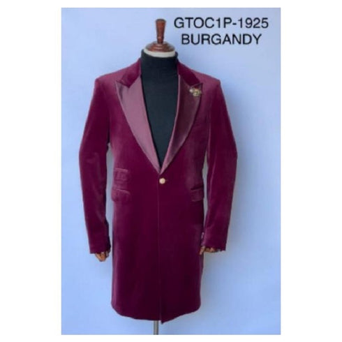 Cutaway Coat - Cutaway Jacket - Burgundy Cutaway Blazer