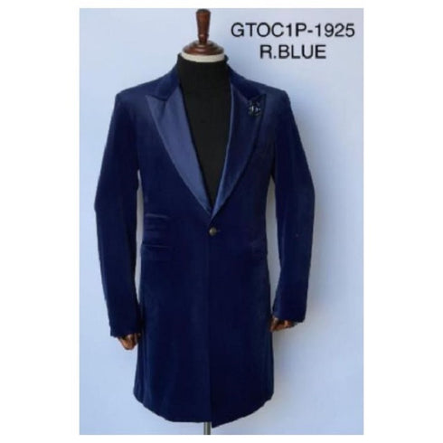 Cutaway Coat - Cutaway Jacket - Royal Blue Cutaway Blazer