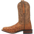 Dan Post Men's Alamosa Full Quill Ostrich Square Toe Boots - Tan