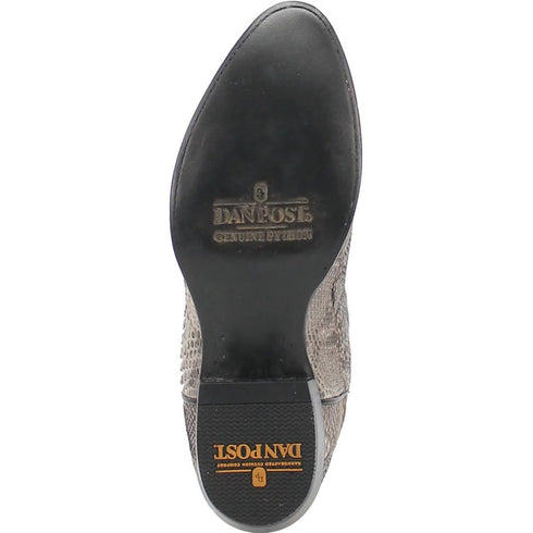 Dan Post Men's Manning Python Snakeskin Round Toe Boots - Natural