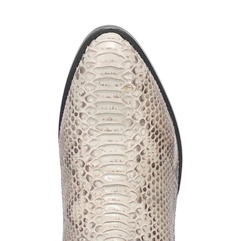 Dan Post Men's Manning Python Snakeskin Round Toe Boots - Natural