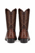 Dan Post Men’s Pershing Brown Full Quill Genuine Ostrich 13 Round Toe Cowboy Boot