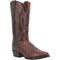 Dan Post Men's Pershing Full Quill Ostrich Round Toe Boots - Brass