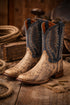 Dan Post Men's Templeton Python Snakeskin Square Toe Boots - Beige