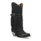Dan Post Women's Bed of Roses Snip Toe Leather Boots - Black