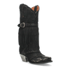 Dan Post Women's Bed of Roses Snip Toe Leather Boots - Black
