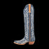 Dan Post Women's Denim Darlin Snip Toe Leather Tall Boots - Blue