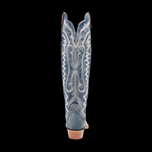 Dan Post Women's Denim Darlin Snip Toe Leather Tall Boots - Blue