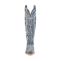 Dan Post Women's Denim Darlin Snip Toe Leather Tall Boots - Blue