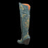 Dan Post Women's Flower Child Snip Toe Leather Tall Boots - Turquoise