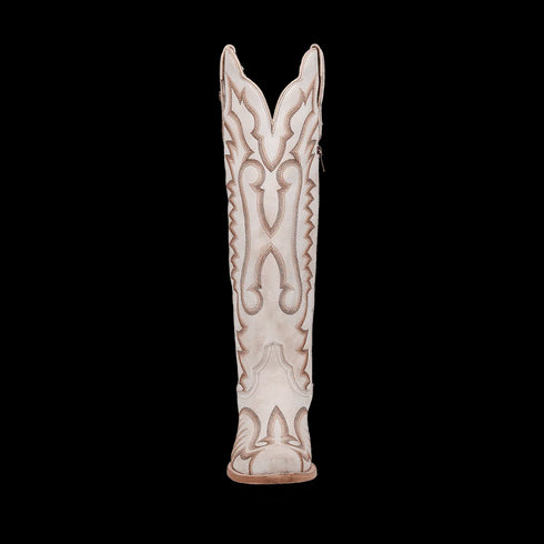Dan Post Women's Josie Snip Toe Leather Tall Boots - White