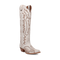 Dan Post Women's Josie Snip Toe Leather Tall Boots - White