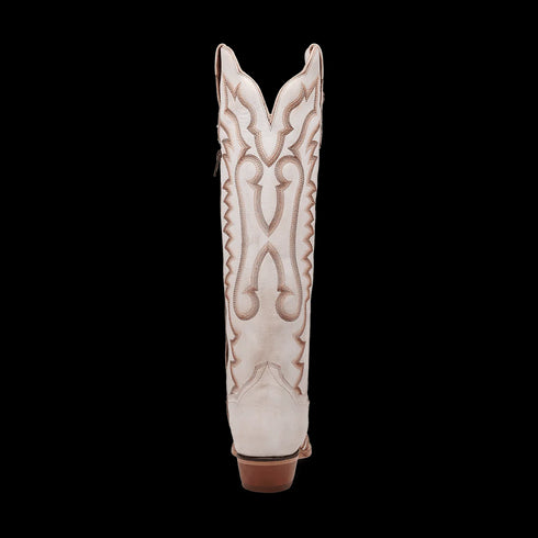 Dan Post Women's Josie Snip Toe Leather Tall Boots - White