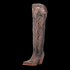 Dan Post Women's Kommotion Snip Toe Leather Tall Boots - Chocolate