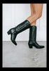 Dan Post Women's Maria Snip Toe Leather Boots - Black