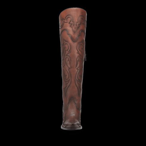 Dan Post Women's Seductress Snip Toe Leather Tall Boots - Chestnut