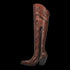 Dan Post Women's Seductress Snip Toe Leather Tall Boots - Chestnut
