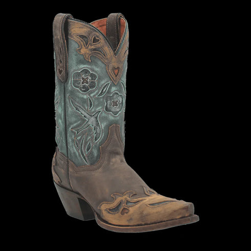 Dan Post Women's Vintage Bluebird Snip Toe Leather Boots - Chocolate