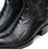 Marco Di Milano Denver Black Ostrich Leg Round Toe Cowboy Boots