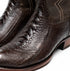 Marco Di Milano Denver Brown Ostrich Leg Round Toe Cowboy Boots
