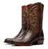 Marco Di Milano Denver Clear Brown Ostrich Leg Round Toe Cowboy Boots