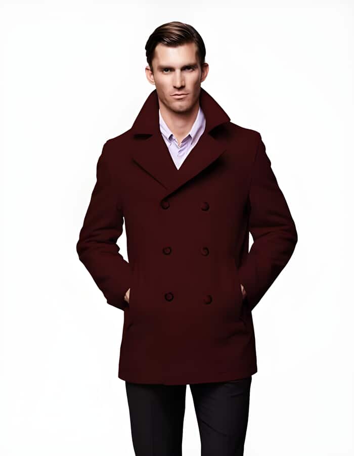 Burgundy Macys Mens Peacoats Men's Petticoat: Explore In Various