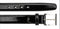 Belvedere Eel Belt - Black Genuine Eel Skin Leather Shoe