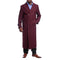 Mens Red Overcoat Trench coat - Black Diamond Burgundy Wool Double Breasted